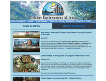 Tablet Screenshot of citizensenvironmentalliance.org